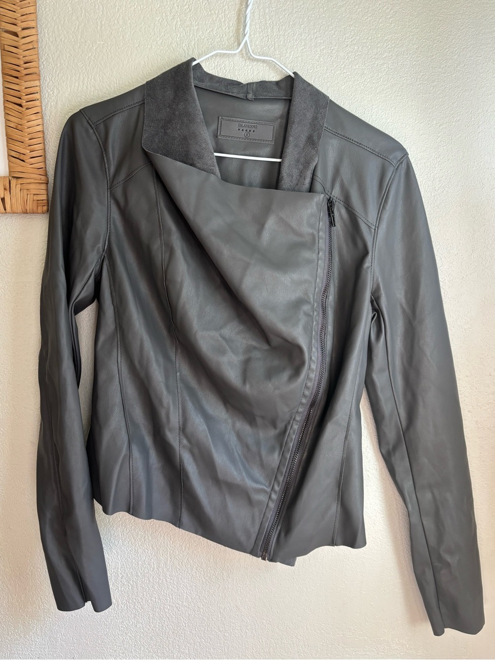 Blank NYC Charcoal Grey Moto Jacket